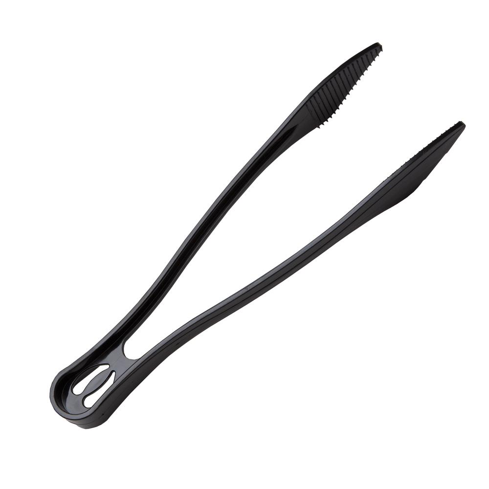 6.5" Black Polystyrene Serving Tong - WNA (48/case)