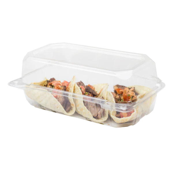 9x5 PET Plastic Hinged Container 1 Comp - Karat (250/case)