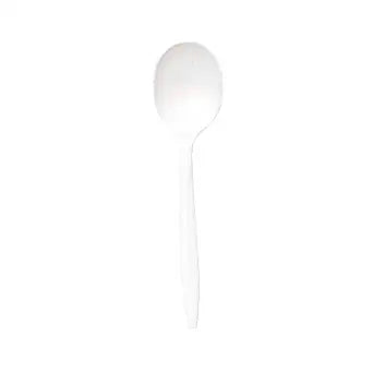 Medium Weight Soup Spoon - White - Empress (1000/case)