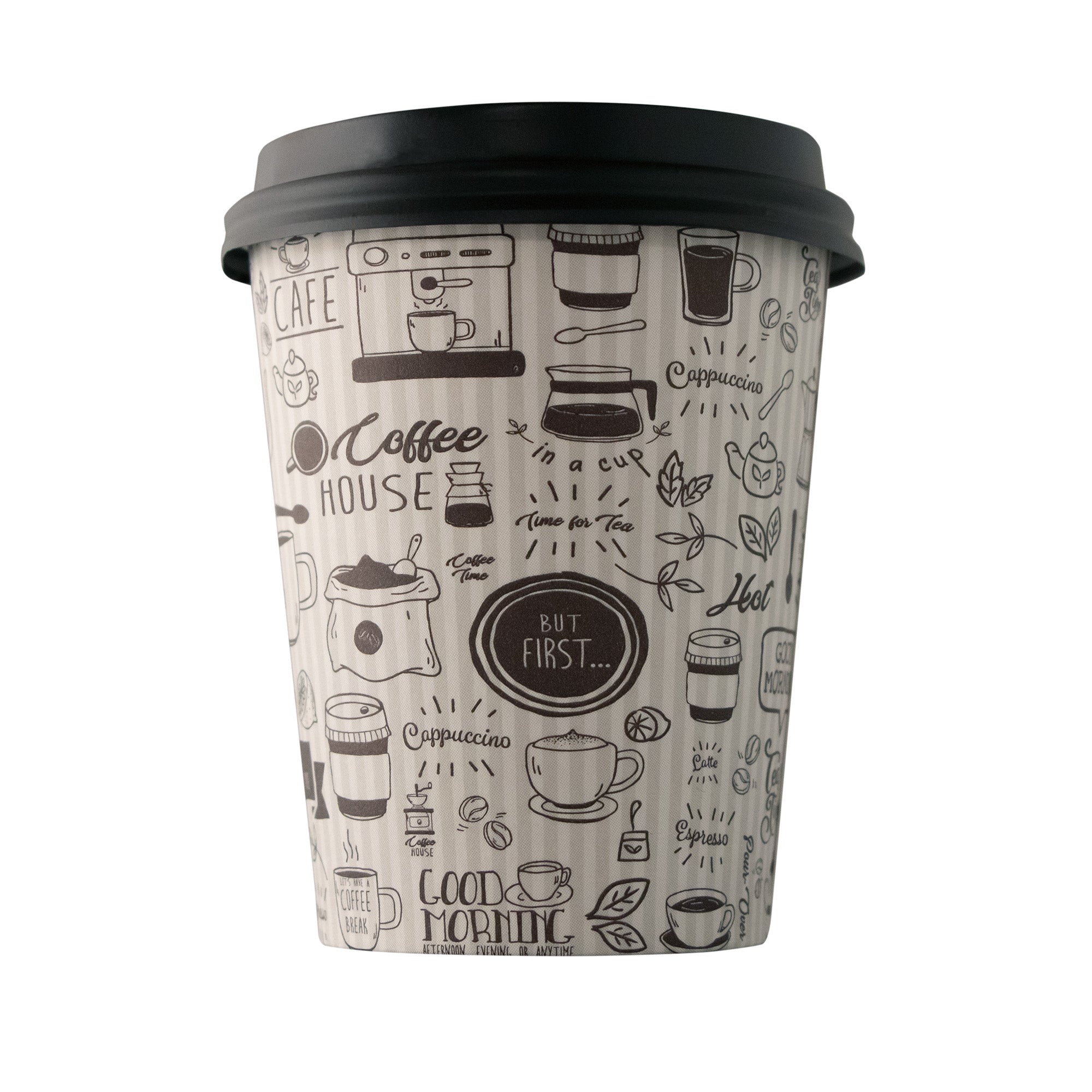 12 oz Coffee Cup Good Day Print - Empress (1000/case)