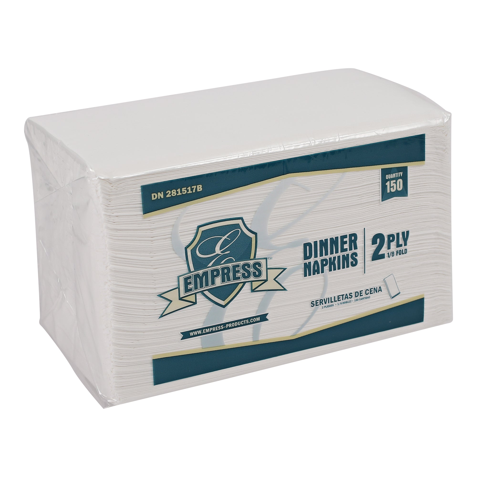 2 PLY 1/8 Fold Dinner Napkin - Empress (3000/case)