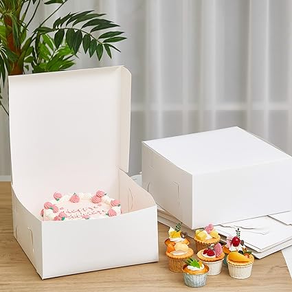 10x10x4 Bakery Box White - Professional Food Service (100/case)