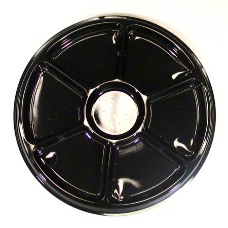 12" Lazy Susan Black Catering Platter - DFI (50/case)