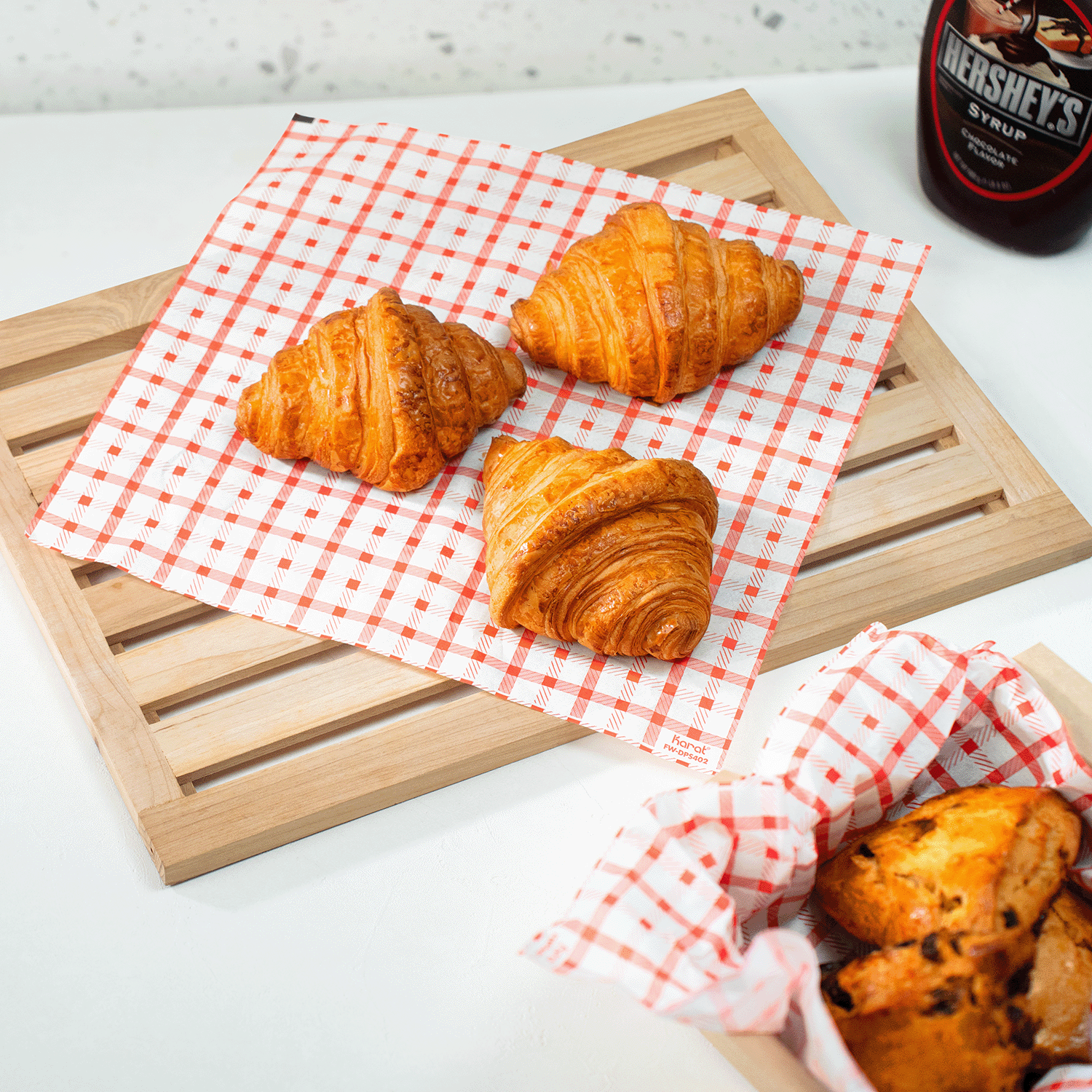 12" x 12" Red Checkered Deli Paper - Handy Wacks (5000/case)