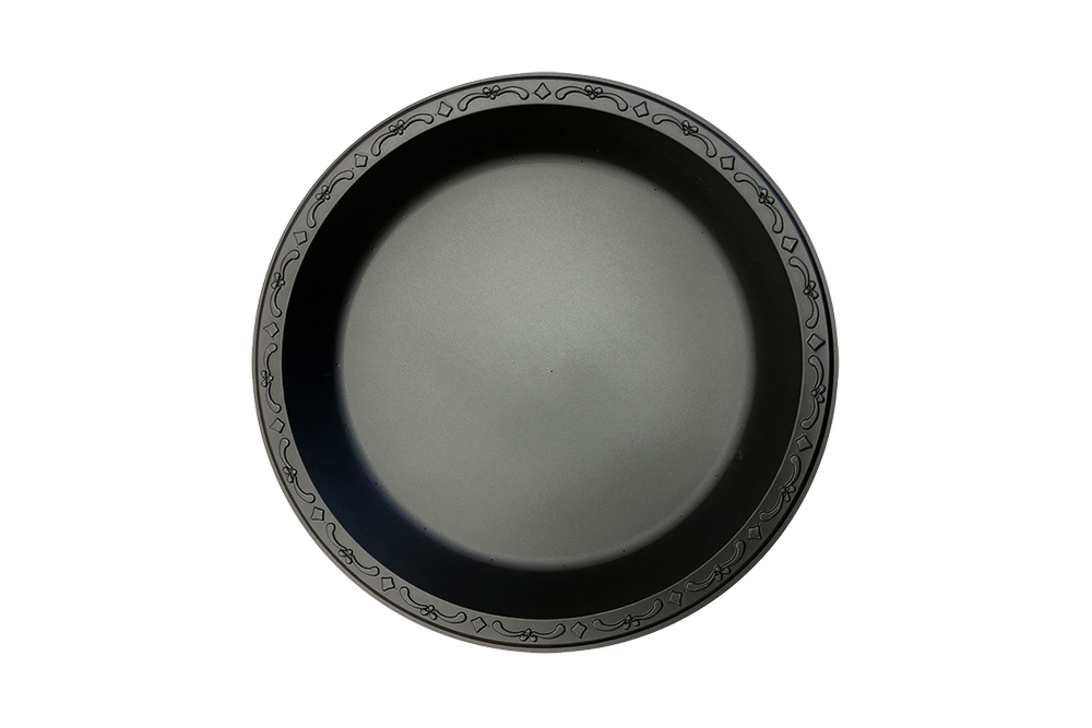9" Plate One Comp Blk - Ecopax (400/case)