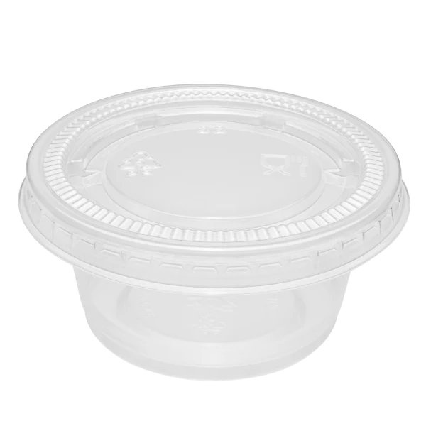 2 oz Souffle Cup Lid - Karat (1000/case)
