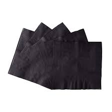 Karat  Beverage Napkin Blk